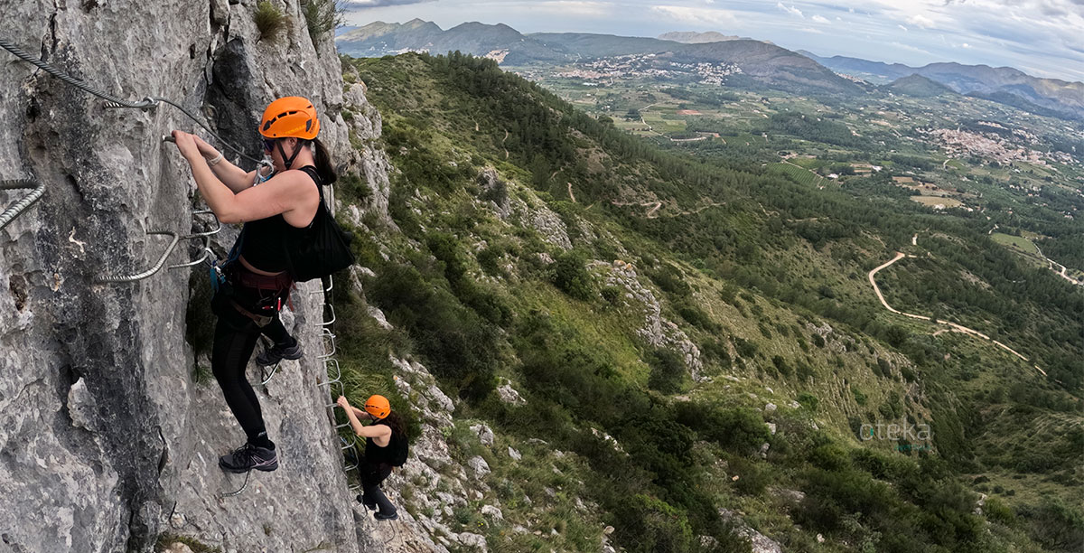 via ferrata rapel marina alta